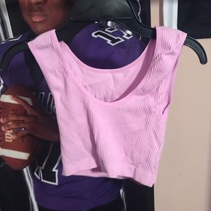 Pacsun Pink Cropped Tank Top